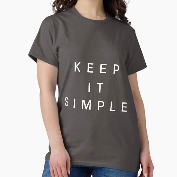 Vista previa del artículo con la obra «Mantenlo diseño simple», diseñado y vendido por derendesign.