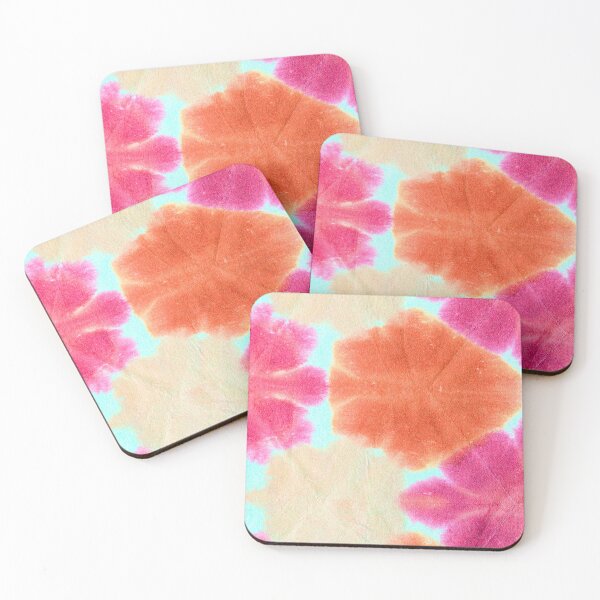 Item preview,  Floral Pink Orange Colorful Tie Dye Floral Shibori Pattern  designed and sold by Tamas Das.
