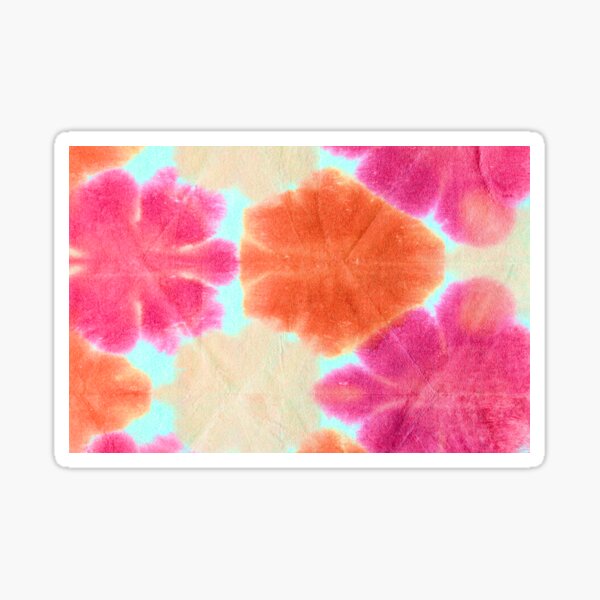 Item preview,  Floral Pink Orange Colorful Tie Dye Floral Shibori Pattern  designed and sold by Tamas Das.