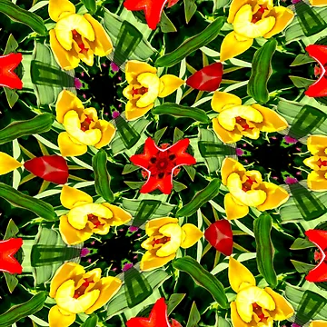 Artwork thumbnail, Colorful Freesia Pattern by Patternflower