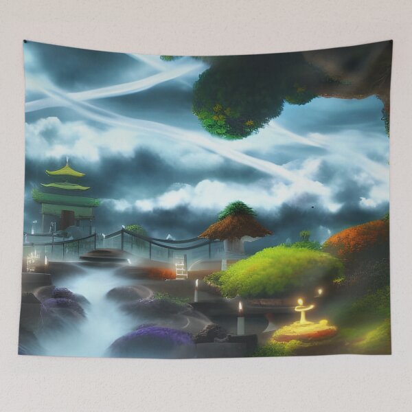 Item preview, The Fantasy Zen Garden in The CloudsI designed and sold by DEKA777.