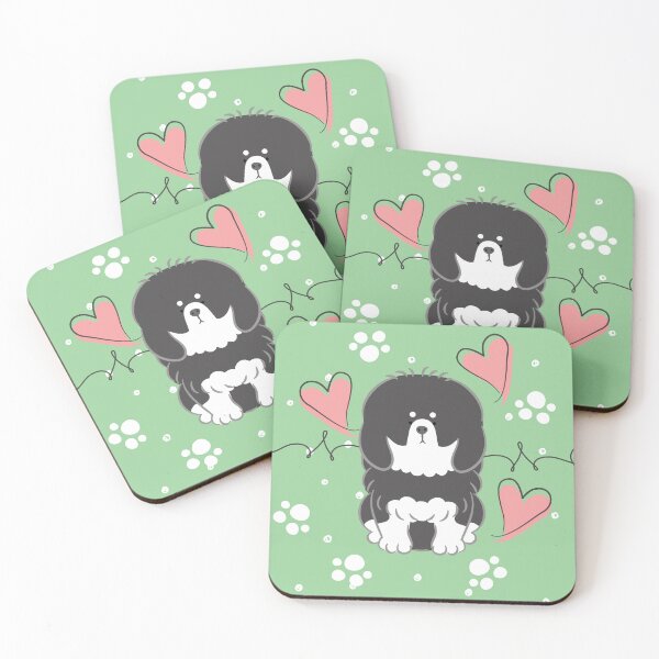 Item preview, Love Black and White Tibetan Mastiff  designed and sold by Lulupainting.