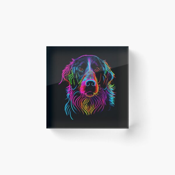 Item preview, Flat Coated Retriever Dog Colorful Paint Splash designed and sold by rafaeltto.