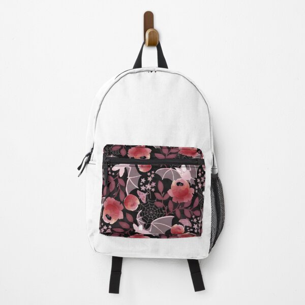 Item preview, Pastel bat floral black background  designed and sold by otakekaiten66.