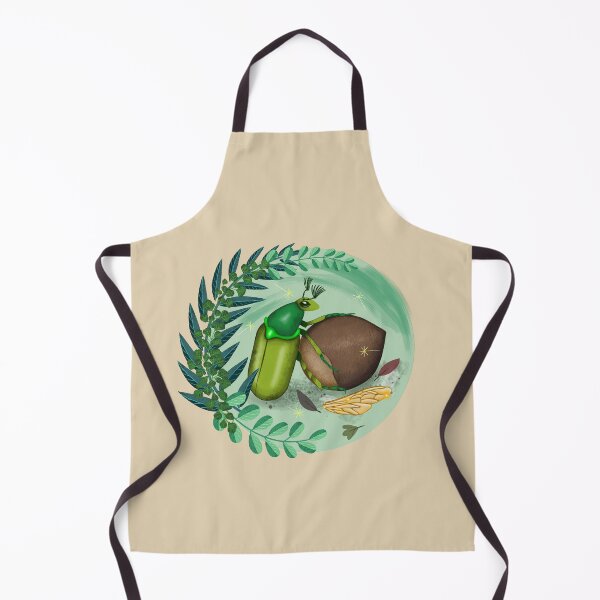 Item preview, Emerald beetle contemplating a bee's wing designed and sold by NIUSSbyIustinaT.