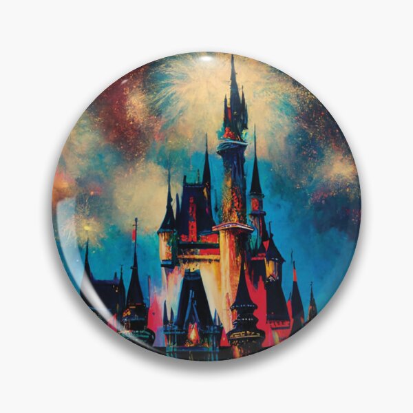 Item preview, Fantasy Castle and Fireworks Wall Art designed and sold by PixelProphets.