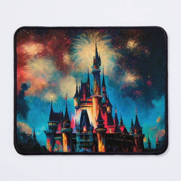 Item preview, Fantasy Castle and Fireworks Wall Art designed and sold by PixelProphets.