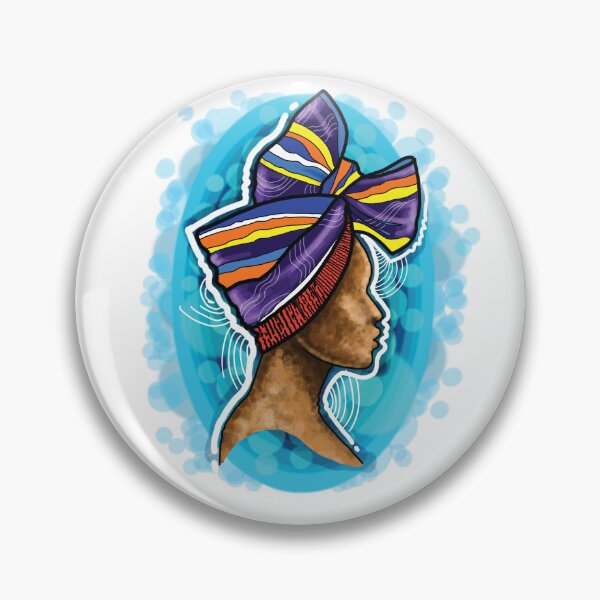 Item preview, African Woman Wearing Flamboyant Head Gear designed and sold by Kainene.