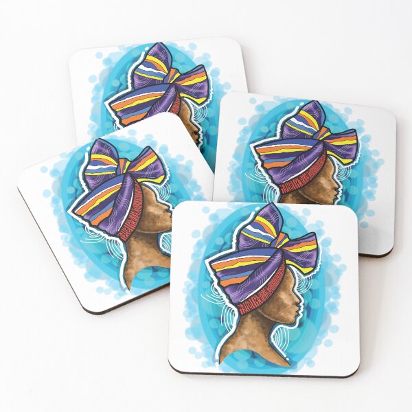 Item preview, African Woman Wearing Flamboyant Head Gear designed and sold by Kainene.