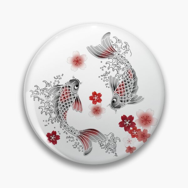 Item preview, Koi sakura blossom in black  designed and sold by otakekaiten66.