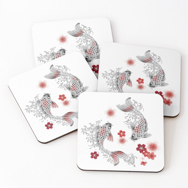 Item preview, Koi sakura blossom in black  designed and sold by otakekaiten66.