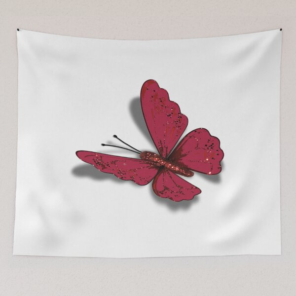 Item preview, Pantone Color of 2023 Viva Magenta buterrfly, viva magenta pantone   designed and sold by otakekaiten66.