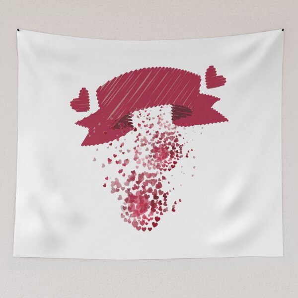 Item preview, Pantone Color of 2023 Viva Magenta love designed and sold by otakekaiten66.