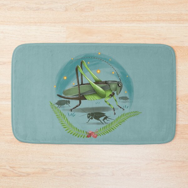 Item preview, Grasshopper and crickets on a starry night background designed and sold by NIUSSbyIustinaT.