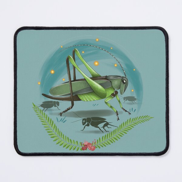 Item preview, Grasshopper and crickets on a starry night background designed and sold by NIUSSbyIustinaT.