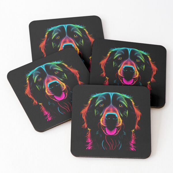 Item preview, Flat Coated Retriever Dog Colorful Paint Splash designed and sold by rafaeltto.