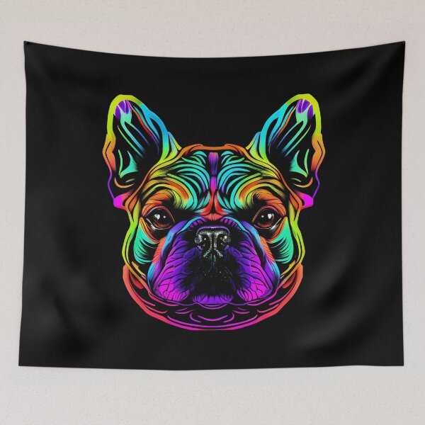 Artikelvorschau, French Bulldog Colorful Paint Splash entworfen und verkauft von rafaeltto.