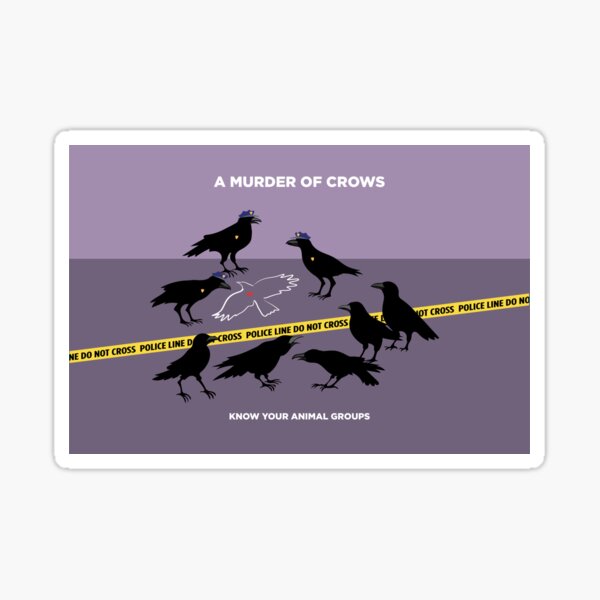 A Murder of Crows Sticker