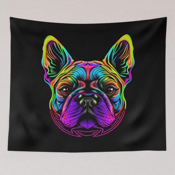 Artikelvorschau, French Bulldog Colorful Paint Splash entworfen und verkauft von rafaeltto.
