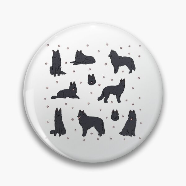 Item preview, Belgian Shepherd dog - cute Groenendael dog illustration  designed and sold by Yarafantasyart.