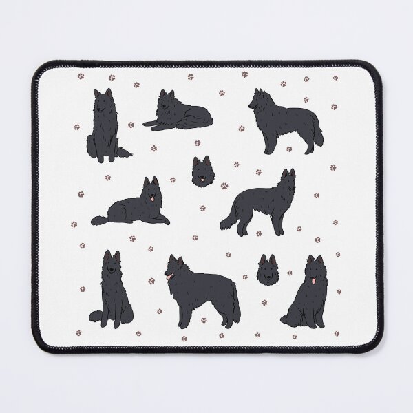 Item preview, Belgian Shepherd dog - cute Groenendael dog illustration  designed and sold by Yarafantasyart.