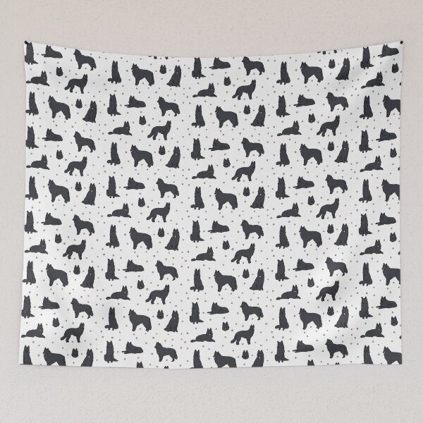 Item preview, Belgian Shepherd dog - cute Groenendael dog illustration  designed and sold by Yarafantasyart.