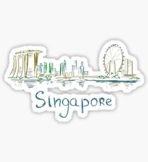 Singapore Panorama Sticker