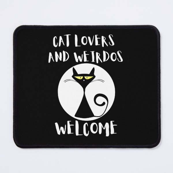 Item preview, Cat Lovers And Weirdos Welcome | Funny Signpost designed and sold by McThingummy.