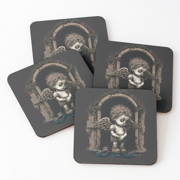 Item preview, Gothic Cherub Valentines Day Pin My Heart with Love  designed and sold by Bits-X-Pieces.