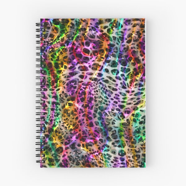 Item preview, Rainbow colors abstract bright leopard print design, Animal skin background designed and sold by oyonni design.