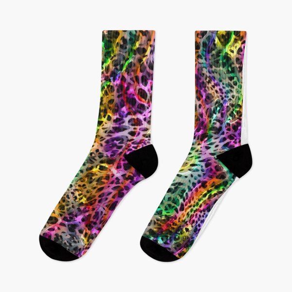 Item preview, Rainbow colors abstract bright leopard print design, Animal skin background designed and sold by oyonni design.