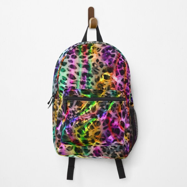Item preview, Rainbow colors abstract bright leopard print design, Animal skin background designed and sold by oyonni design.