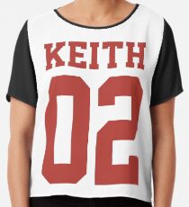 Keith Sport Jersey Chiffon Top