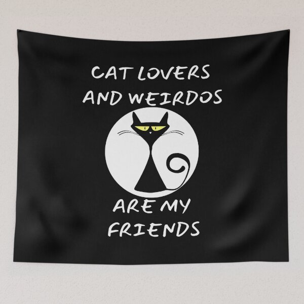 Item preview, Cat Lovers And Weirdos Are My Friends | Funny Signpost designed and sold by McThingummy.