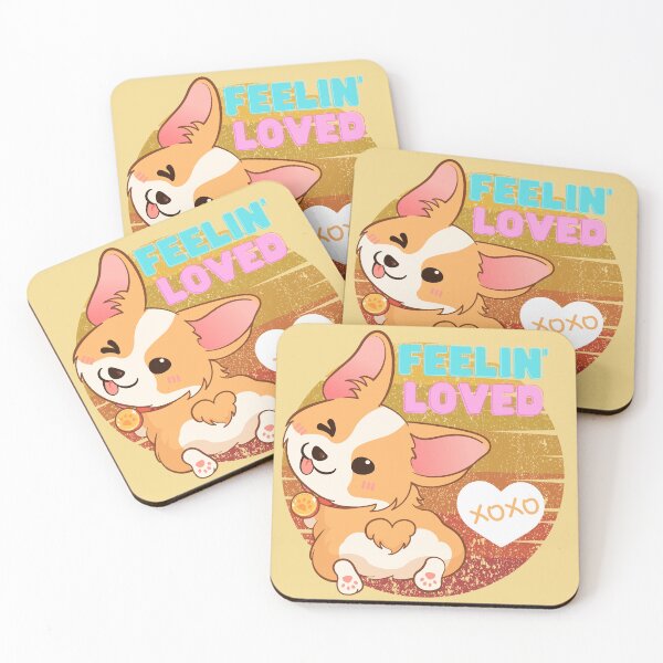 Item preview, Cute Corgi Feeling Loved designed and sold by bloodberi.
