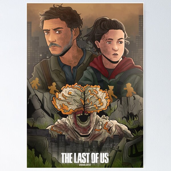 The Last of Us - Clicker cartoon/comic ver. (with TLOU logo) Poster for  Sale by ShapedCube