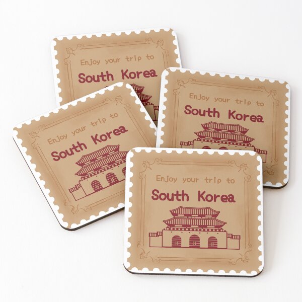 Item preview, Enjoy your trip to South Korea stamp designed and sold by Kimchi-style-.