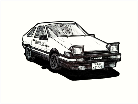 Рисунок toyota ae86