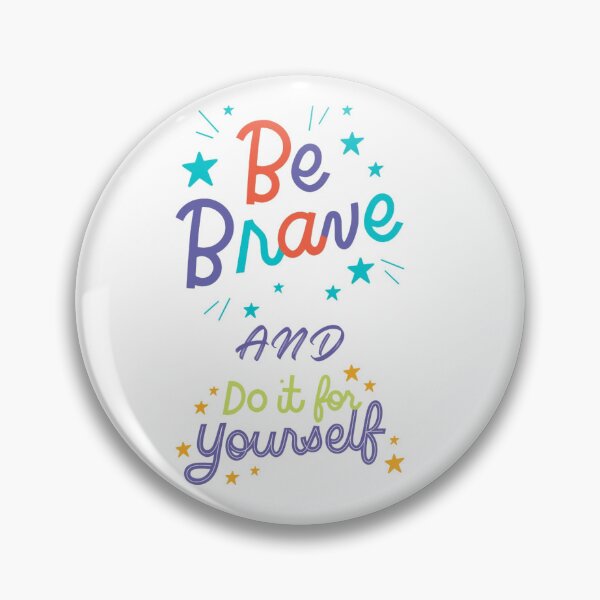 Item preview, "Bravely Do it Yourself - Inspirational Quote Design" designed and sold by Sparkline.