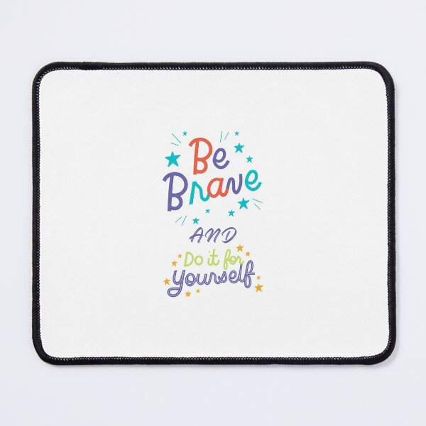 Item preview, "Bravely Do it Yourself - Inspirational Quote Design" designed and sold by Sparkline.