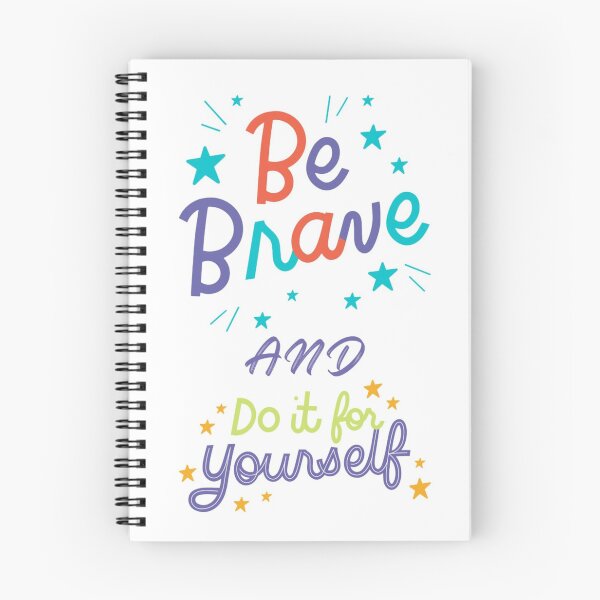 Item preview, "Bravely Do it Yourself - Inspirational Quote Design" designed and sold by Sparkline.
