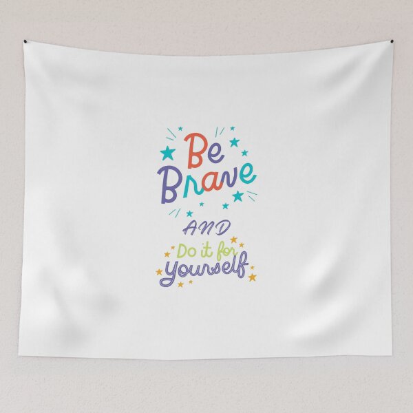 Item preview, "Bravely Do it Yourself - Inspirational Quote Design" designed and sold by Sparkline.