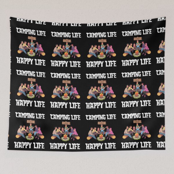 Item preview, CAMPING LIFE HAPPY LIFE designed and sold by MJ96-PRO.