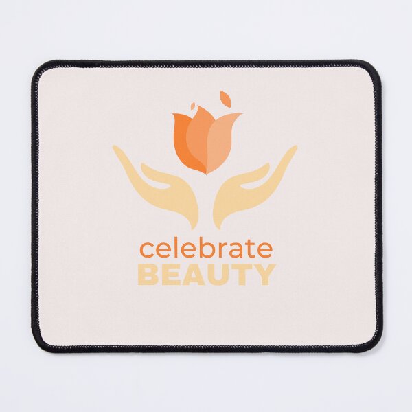 Item preview, Celebrate Beauty Simple Elegant Duotone Graphic of Hands and Flower designed and sold by Lost-World-Shop.