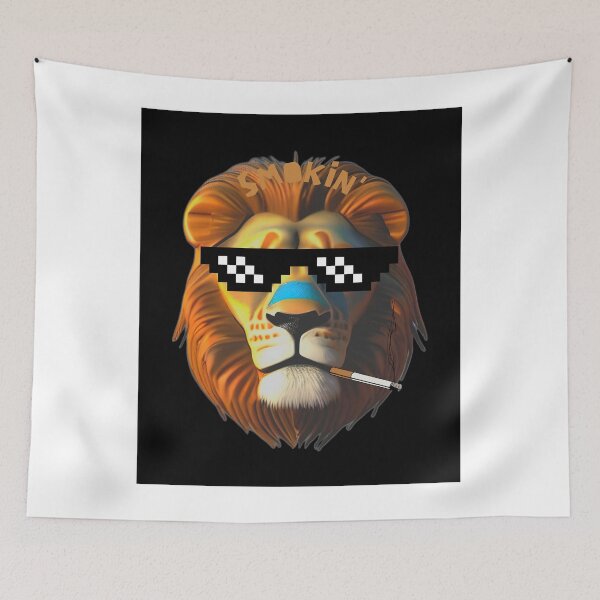 Item preview, Smokin' Lion designed and sold by seriyusink69.