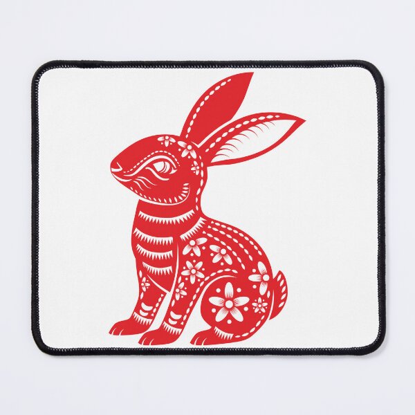 Item preview, Year of the Rabbit 2023 - Chinese New Year - Red Rabbit designed and sold by AhmedBuhaisi.
