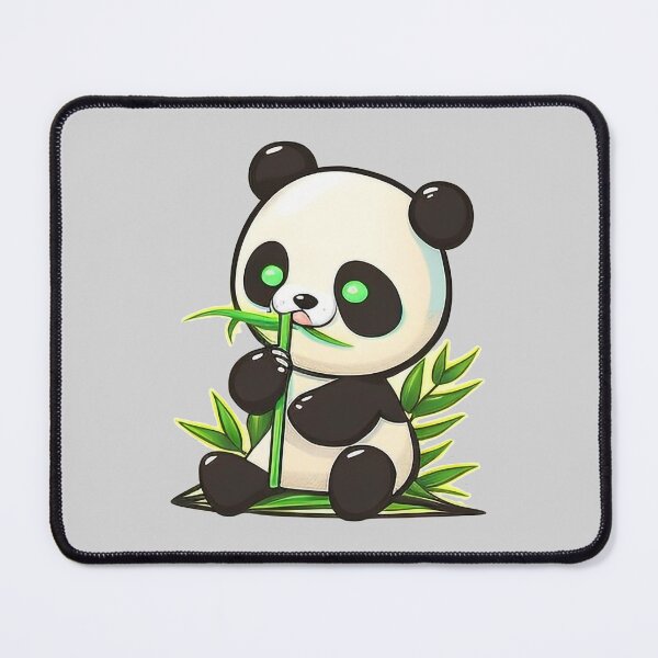 Item preview, Happy Panda Bear Eating Bamboo designed and sold by The-Fox-Hole.