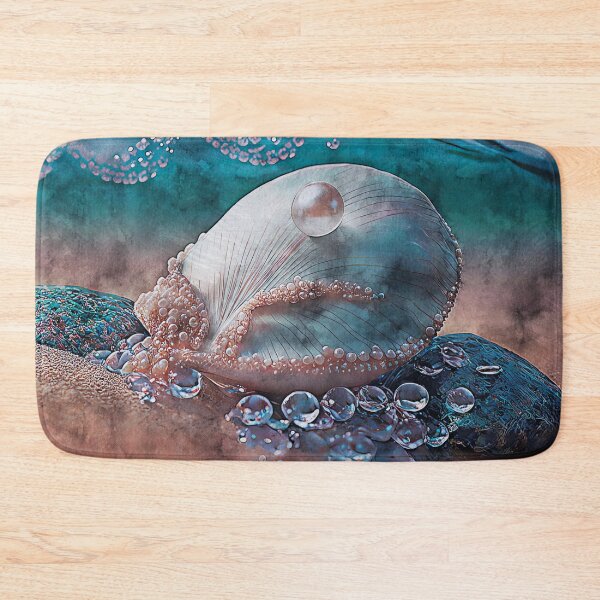 Item preview, A Seashell adorned with Pearls on the Ocean Waves designed and sold by Trendy Valley .