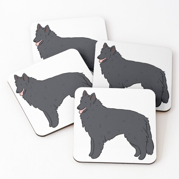 Item preview, belgian shepherd - black dog cute illustration  designed and sold by Yarafantasyart.