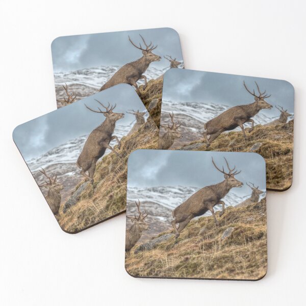 Item preview, Red Deer Stags in Winter designed and sold by derekbeattie.